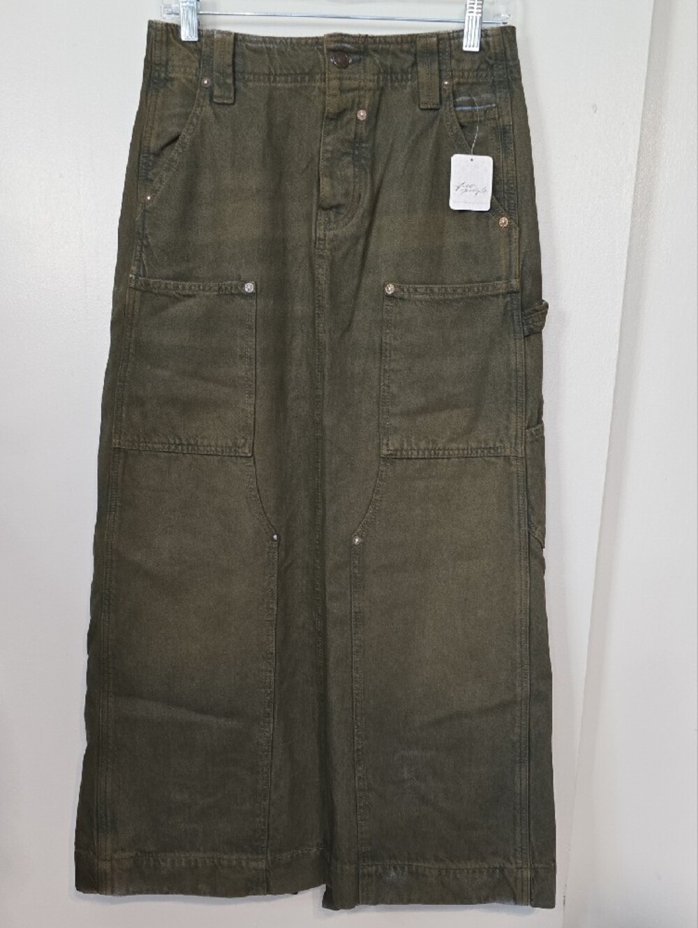 Free People Harmonica Denim Maxi Skirt - Picture 3 of 11